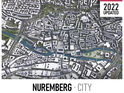 Nuremberg Low-poly 3D model