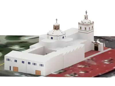 Iglesia de San Francisco Low-poly 3D model