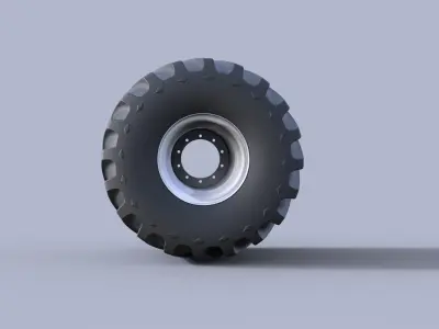 Monster truck wheel 3D model