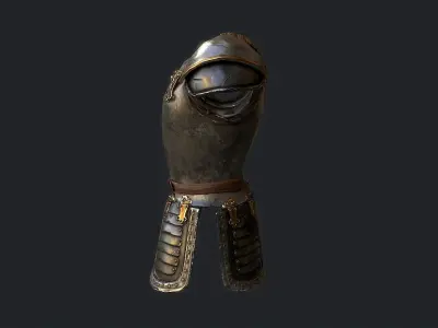 Armor metal Low-poly 3D model