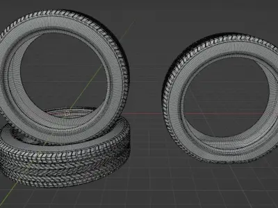 Goodyear street tyre 3D model
