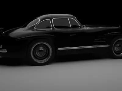 Mercedes 300SL Gullwing Free 3D model