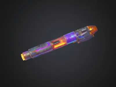 Laser pistol Free 3D model