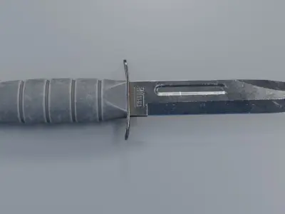 Game Ready KA-BAR Knife Free low-poly 3D model