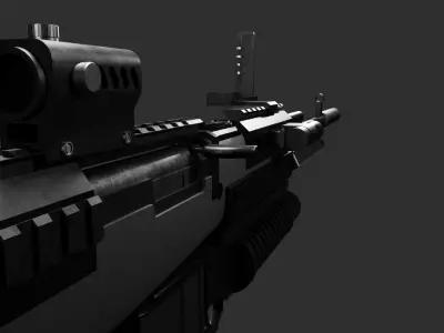 SKS Modified Free 3D model