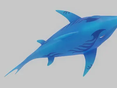 Cartoon Fish 15 Low-poly 3D model