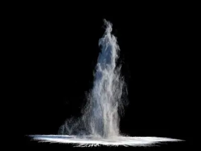 Houdini Power Asset - Waterbomb Impact Asset Tool 3D model