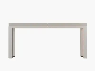 Furniture outdoor metal table Low-poly 3D model