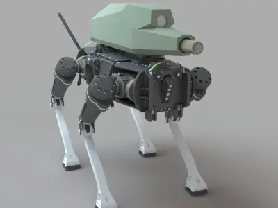 3D Military Combat Robot SPUR 3D model