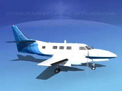 Swearingen SA226-T Merlin III V04 3D model