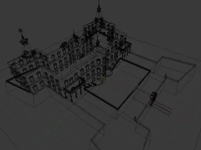 Castle de la Fartin Low-poly 3D model