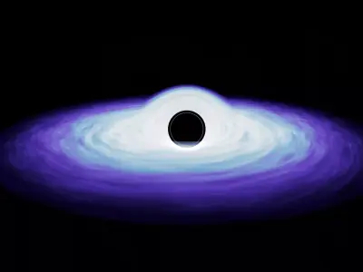 HOLE BLACK Low-poly 3D model