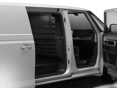 VW ID Buzz Cargo LWB GTX HQ Interior 2024 3D model