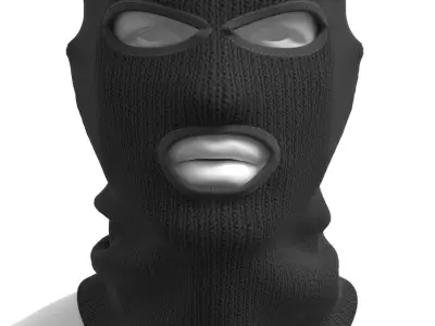 Balaclava - Marvelous Designer  3D model