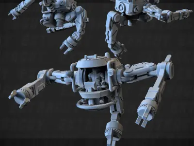  Repair Crew 10mm Plus 32mm Detailed Repair Pod 3D print model