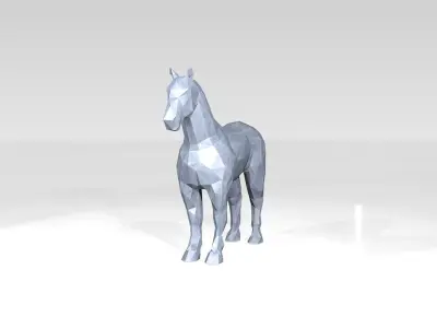 Horse Low Poligonal 3D model
