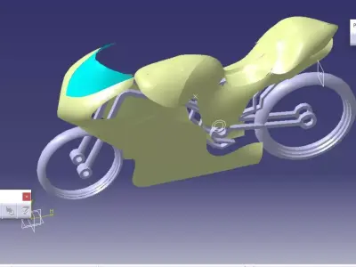 cad model of bike 3D model