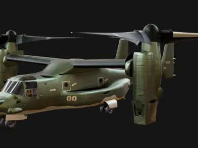 CV-22 Osprey Low-poly 3D model