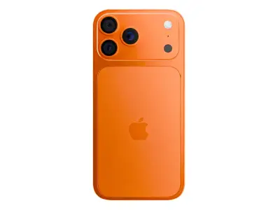 iPhone 17 Pro Max Orange High Quality Blender 3D Model 3D model