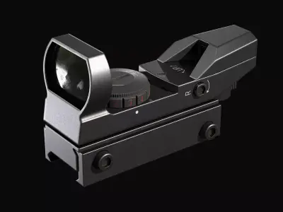 Red dot Reflex Low-poly 3D model