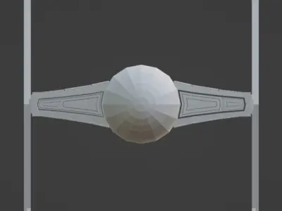 TIE fighter Free 3D model