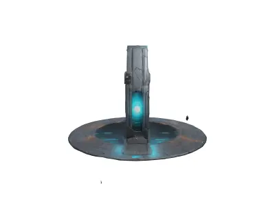 scifi portal door fantasy 3D model