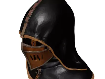 Medieval Fantasy Chainmail Helmet 3D model