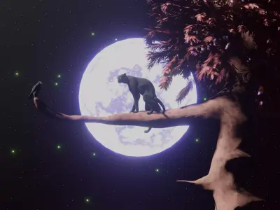 black phanter Free 3D model