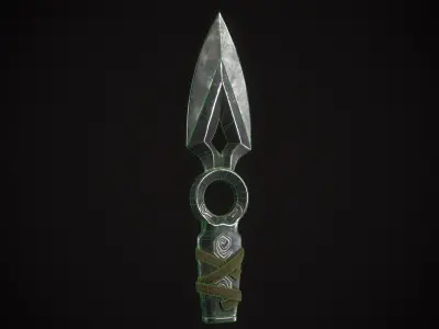 Jett Knife Valorant Low-poly 3D model