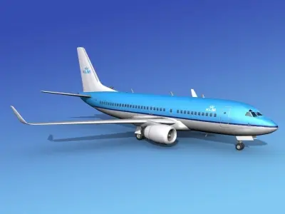 Boeing 737-700ER KLM 3D model