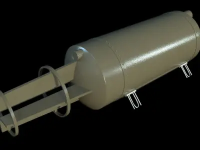 FOAB Bomb Low-poly 3D model