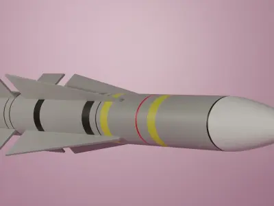 AIM -54 Phoenix Missile Low-poly 3D model