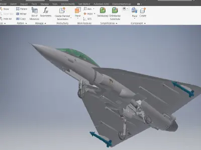 Maiden flight of LCA Navy 3d model 3D model