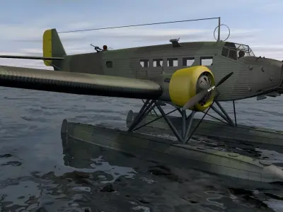 Junkers Ju-52 3M 3D model