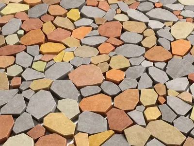 Paving Ngon many part n1 3D model