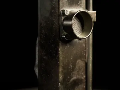 HT-1E Village Radio Low-poly 3D model