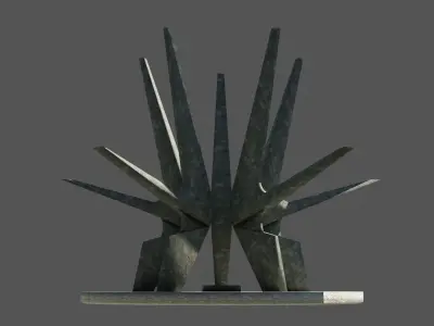 Kosmaj Monument Low-poly 3D model