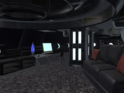 Sci-Fi Room 3D model