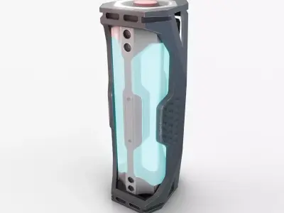 SciFi Rapid Medication Dispenser Low-poly 3D model