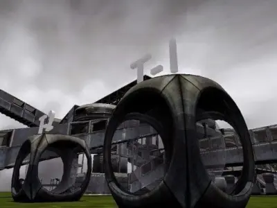  Game Teleporter Blender Game Engine Free low-poly 3D model