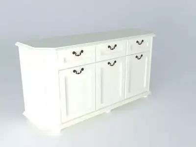 dresser sideboard with drawers Free 3D model