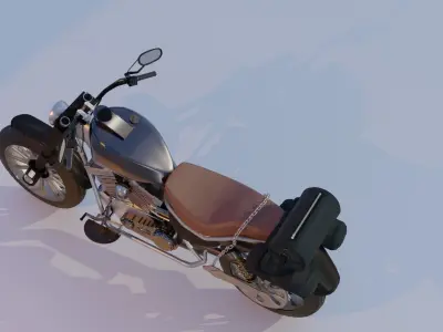 harley davidson moto bike 3D model