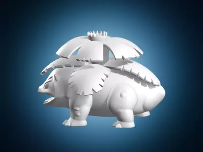 Venusaur Miniature Pokemon Model 3D print model
