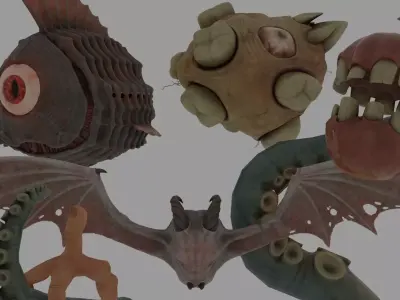 Eldritch Abominations PBR Model Pack Low-poly 3D model