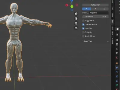 Azok The Destroyer hp and lp 3D model
