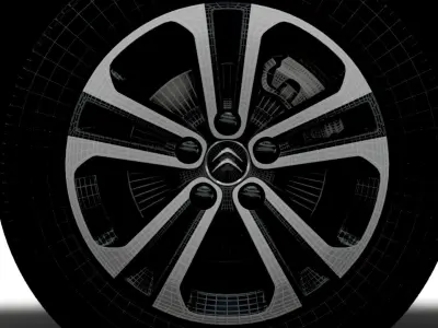 Citroen Berlingo Multispace 2021 wheel 3D model