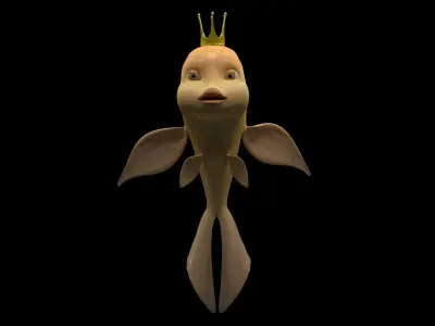 fish goldfish 3D model