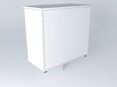 LOW PANELLED CABINET CREDENZA 900x450x840mm Free 3D model