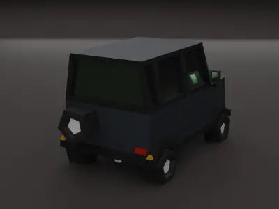Lowpoly cars  3D model