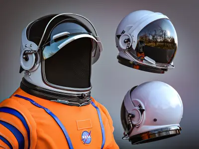 Artemis Orion OCSS Astronaut Suit NASA with PBR Textures 3D model